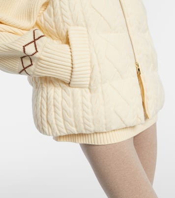 Irina cable-knit puffer vest | Varley