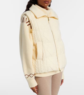 Irina cable-knit puffer vest | Varley