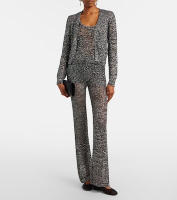 Cardigan aus Häkelstrick mit Pailletten | Missoni