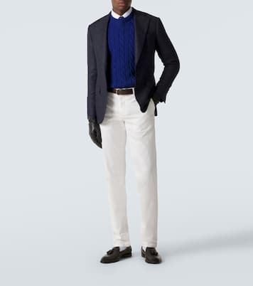 Cable-knit cotton sweater | Dunhill