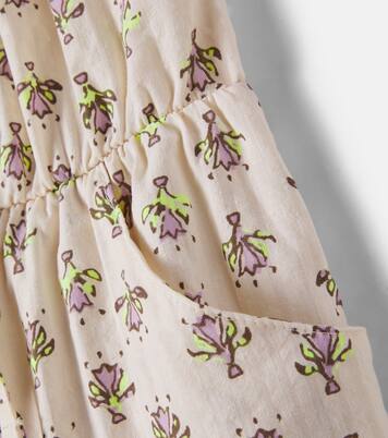 Sunny floral cotton overalls | Cozmo