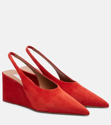 Slingback-Wedges Cube aus Veloursleder | Alaïa