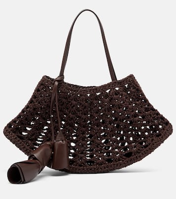 Maya Small crochet leather top-handle bag | Magda Butrym