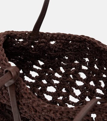 Maya Small crochet leather top-handle bag | Magda Butrym