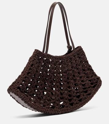 Maya Small crochet leather top-handle bag | Magda Butrym