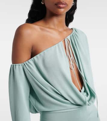 Sola asymmetric draped minidress | Aya Muse