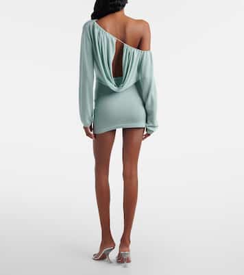 Sola asymmetric draped minidress | Aya Muse
