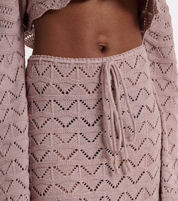 Maxirock Helena aus einem Baumwollgemisch | Bananhot