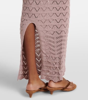 Maxirock Helena aus einem Baumwollgemisch | Bananhot