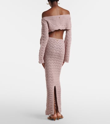 Maxirock Helena aus einem Baumwollgemisch | Bananhot