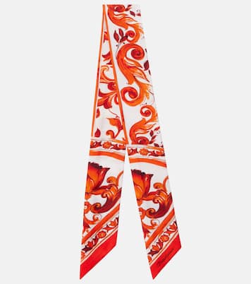 Majolica silk twill scarf  | Dolce&Gabbana