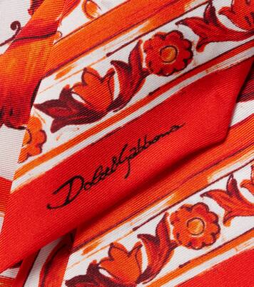 Majolica silk twill scarf  | Dolce&Gabbana