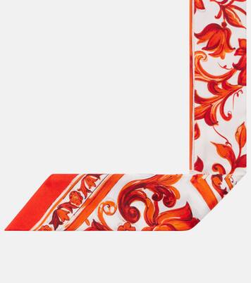 Majolica silk twill scarf  | Dolce&Gabbana
