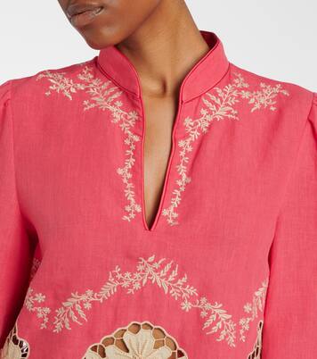 Embroidered linen shirt | Valentino