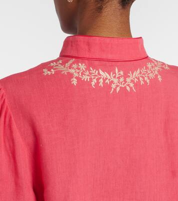 Embroidered linen shirt | Valentino