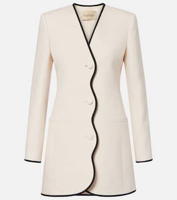 Crepe Couture scalloped jacket  | Valentino