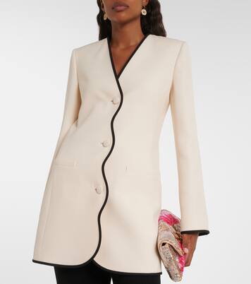 Crepe Couture scalloped jacket  | Valentino