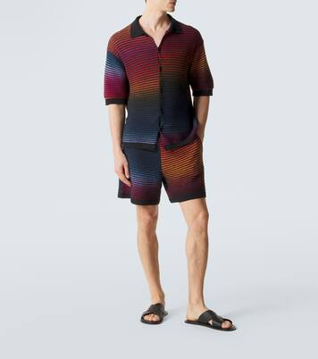 Paula's Ibiza Anagram cotton-blend shirt | Loewe