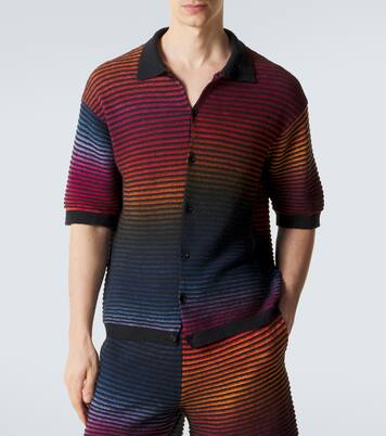 Paula's Ibiza Anagram cotton-blend shirt | Loewe