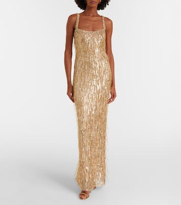 Vestido de fiesta Fleur con lentejuelas | Jenny Packham