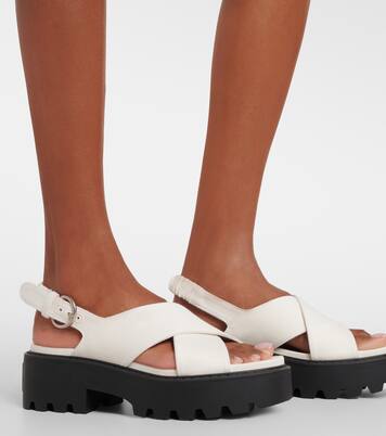 厚底露跟凉鞋 | Miu Miu