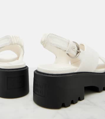 厚底露跟凉鞋 | Miu Miu