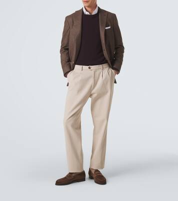 Blazer en laine vierge à motif Prince de Galles | Kiton