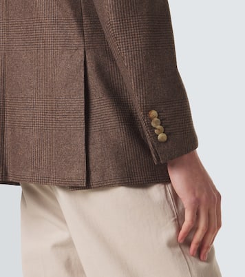 Blazer en laine vierge à motif Prince de Galles | Kiton