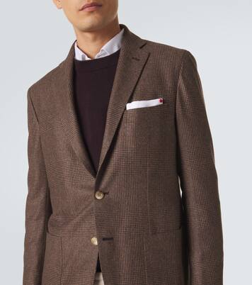 Blazer en laine vierge à motif Prince de Galles | Kiton