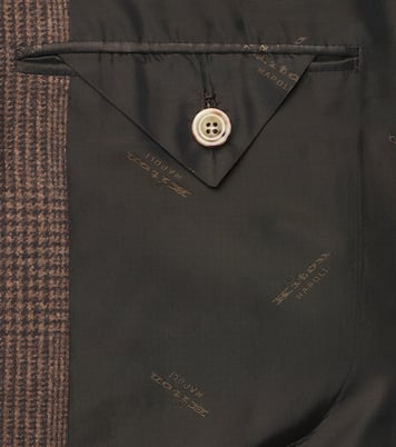 Blazer en laine vierge à motif Prince de Galles | Kiton