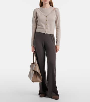Aina cotton and cashmere wide-leg pants | Lisa Yang