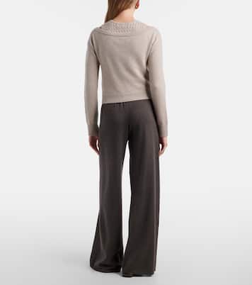 Aina cotton and cashmere wide-leg pants | Lisa Yang