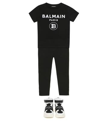 Logo cotton T-shirt | Balmain Kids