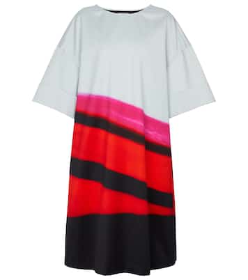 Gestreiftes Midikleid aus Satin | Dries Van Noten