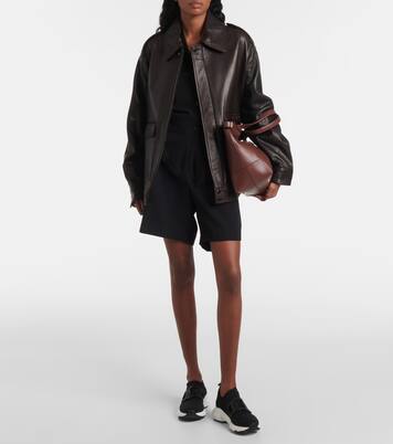 Leather-trimmed knit sneakers | Tod's