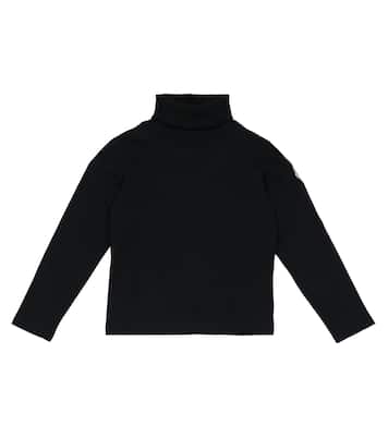 Cotton jersey turtleneck top | Moncler Enfant