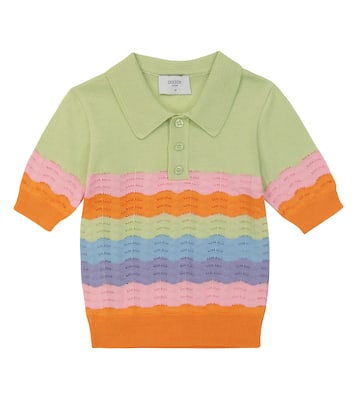 Pointelle cotton polo top | Paade Mode