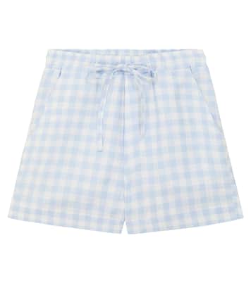 Picnic checked linen shorts | Paade Mode