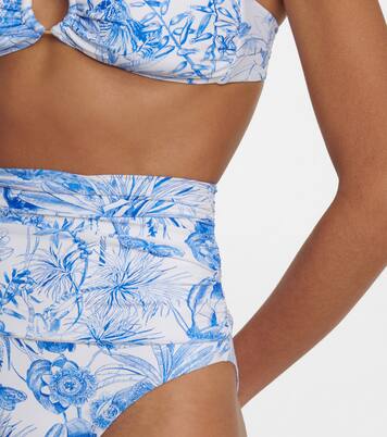 Culotte de bikini Ancona imprimée à taille haute | Melissa Odabash