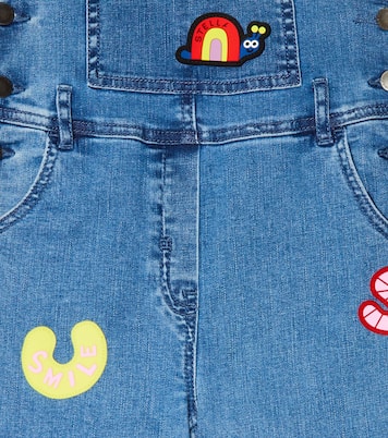 Embroidered denim dungarees | Stella McCartney Kids
