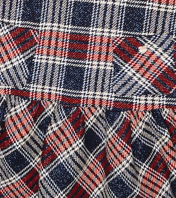 Robe en coton mélangé à carreaux | Monnalisa