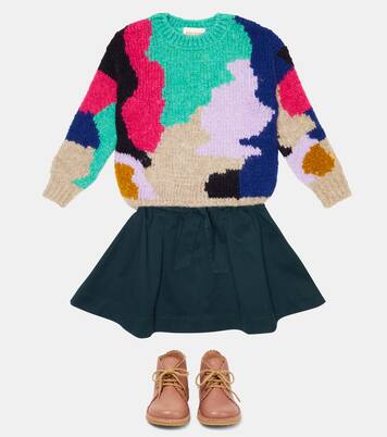 Colorblocked intarsia sweater | Bobo Choses