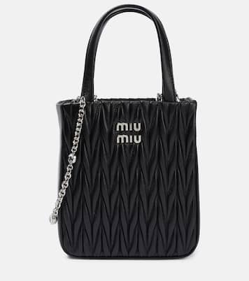 Matelassé leather tote bag | Miu Miu