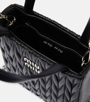 Matelassé leather tote bag | Miu Miu