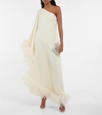Ubud feather-trimmed gown | Taller Marmo