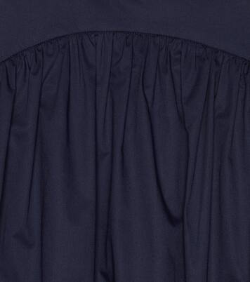 Ruffled cotton minidress | Il Gufo