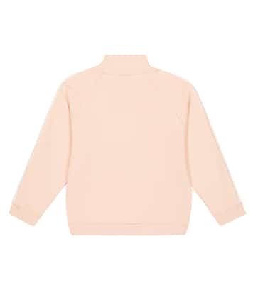 Crochet-trimmed jersey track jacket | Chloé Kids