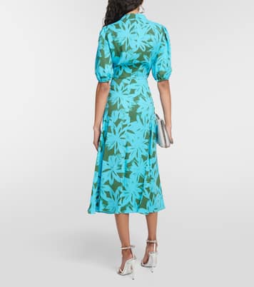 Robe midi Nella à fleurs | Diane von Furstenberg