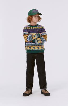 Barrie intarsia wool-blend sweater | Molo