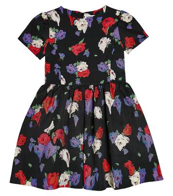 Floral cotton-blend dress | Moschino Kids